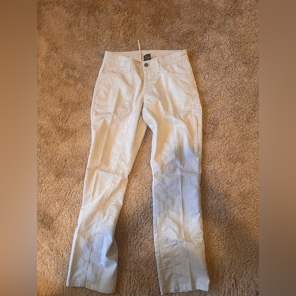 Kuhl Women’s Light Beige Straight-Leg Lightweight Outdoor Pants Size 2
